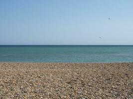 sea seen from beach photo