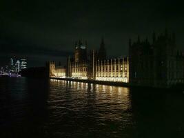 Night view of the city of London photo