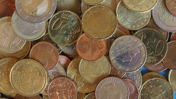 euro coins background photo