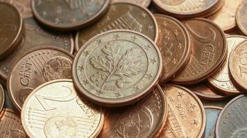 euro coins background photo