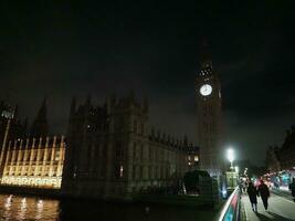 Night view of the city of London photo