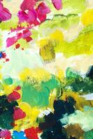 Brushstrokes of paint. Modern art. Abstract art background. - Image photo