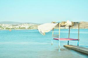 Beautiful beach. Summer holiday and vacation concept for tourism. - Image photo