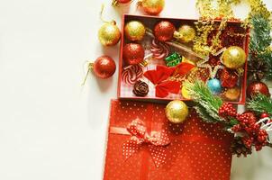 Christmas decoration. Free space for text photo