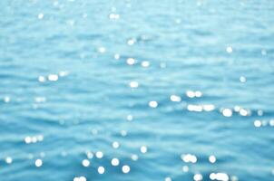 Blurred water background. Mediterranean sea. photo