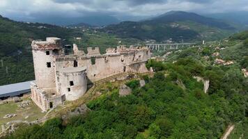Castel govone histortic ligurian castle in Finale Ligure hinterland video