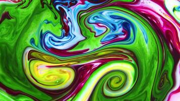 abstrait coloré inverser peindre exploser se répand et texture video