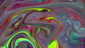 abstrait coloré inverser peindre exploser se répand et texture video