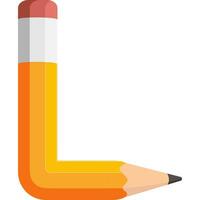 pencil corner border vector