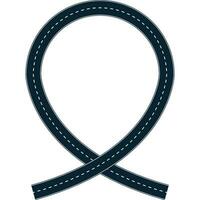 road ribbon frame vector