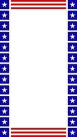 american flag frame vector