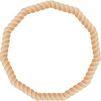 rope round frame border vector