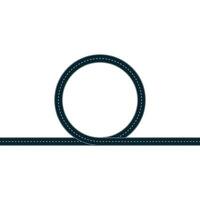 road noose line border vector