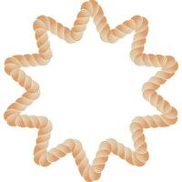 rope multi star frame vector