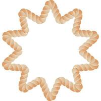 rope multi star frame vector