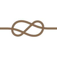 knot line border rope vector