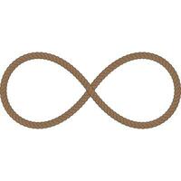 infinity line rope vector