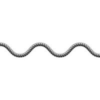 cuerda ondulado línea vector