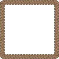 square frame rope vector