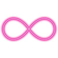 pink infinity line neon vector