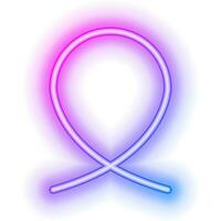 neon ribbon frame vector