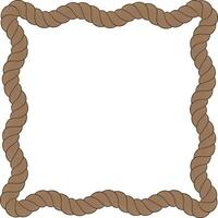 Squiggle frame rope vector