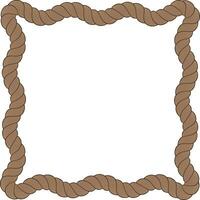 Squiggle frame rope vector