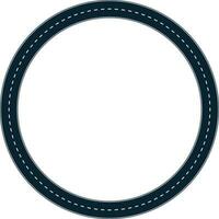 road round frame border vector