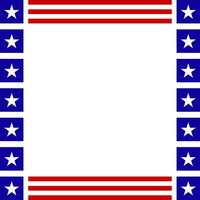 cuadrado americano bandera marco vector