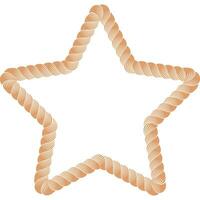 rope star frame vector