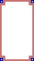american flag frame vector