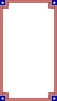 american flag frame vector