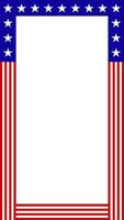 american flag frame vector