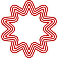 usa flag multi star frame vector