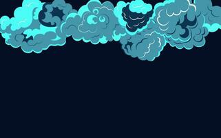 Smoke explosion animation of an explosion with comic flying clouds. Set of isolated vector illustrations to create an explosion effect. The effect of smoke movement, sparkle and dynamic boom.