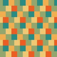 Collection of retro checkerboard backgrounds featuring vivid hues. A groovy and psychedelic chessboard backdrop inspired by the 60s and 70s. vector