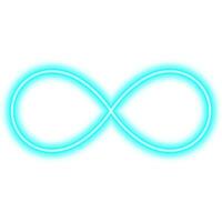 blue neon infinity line vector