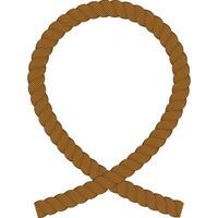 brown ribbon frame rope vector