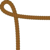 brown corner border rope vector