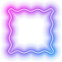 neon Squiggle frame vector