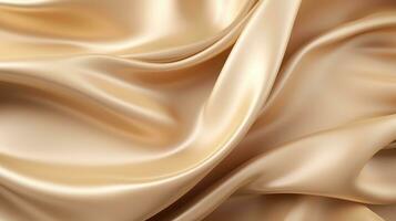 Abstract Colorful Pastel Silk Background, soft and elegant fabric with abstract waves. Luxurious satin texture in pastel colors. Perfect for artistic and romantic presentations AI Generated photo