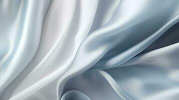 Abstract Colorful Pastel Silk Background, soft and elegant fabric with abstract waves. Luxurious satin texture in pastel colors. Perfect for artistic and romantic presentations AI Generated photo