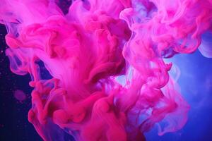 Ink Color Blend Paint Water Drop Transition AI Generated photo