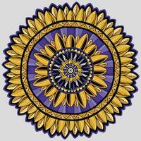 Mandala art illustration vector