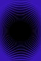 Abstract vector blue background with black hole, portal. Empty space for text. The illusion of being swallowed by a black hole.