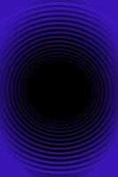 Abstract vector blue background with black hole, portal. Empty space for text. The illusion of being swallowed by a black hole.