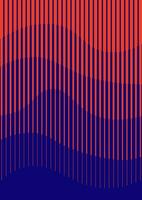 Dynamic line geometric covers set. Red background minimalist designs. vector