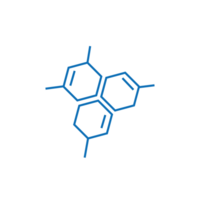 chimie formule structure icône. ligne chimique molécule icône. png