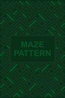 Minimalist Maze Pattern Cover Design vector