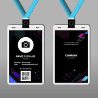 Abstract ID Card Design for Business or Company vector